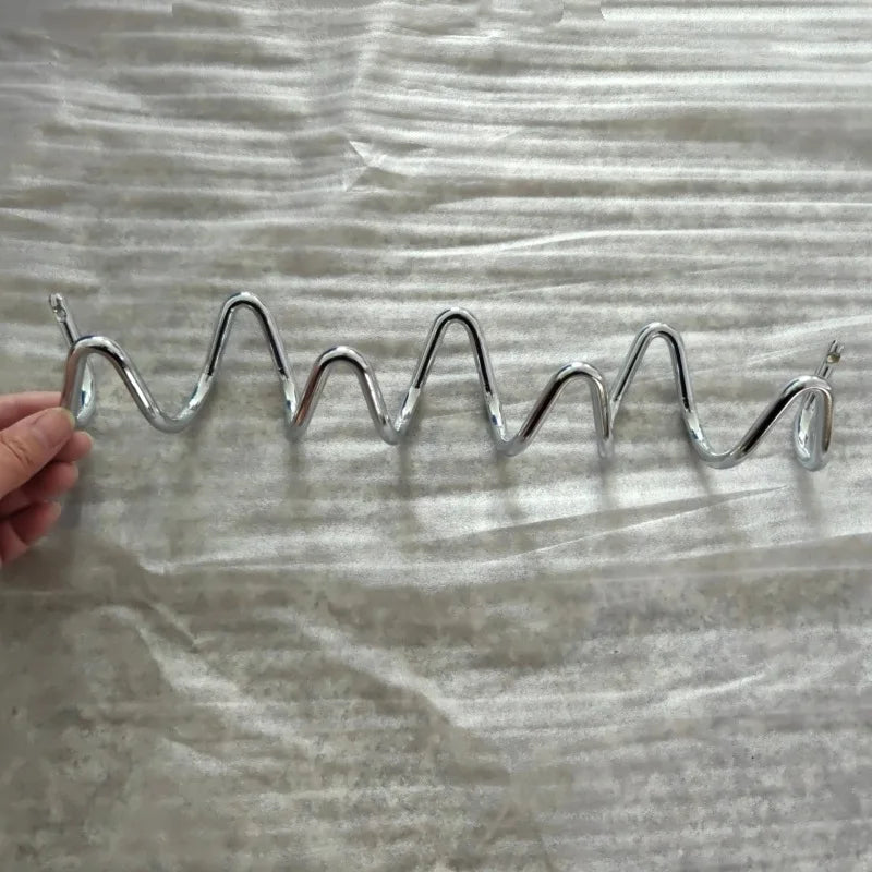 Porte manteau mural original zig zag silver