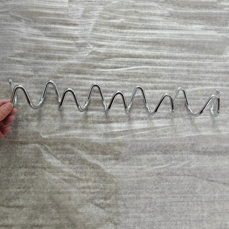 Porte manteau mural original zig zag silver