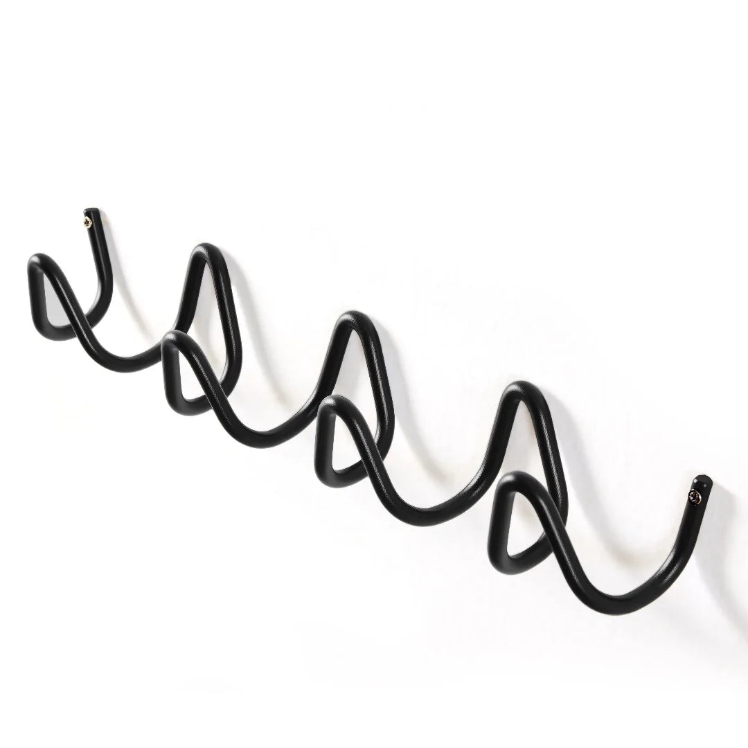 Porte manteau mural original zig zag silver