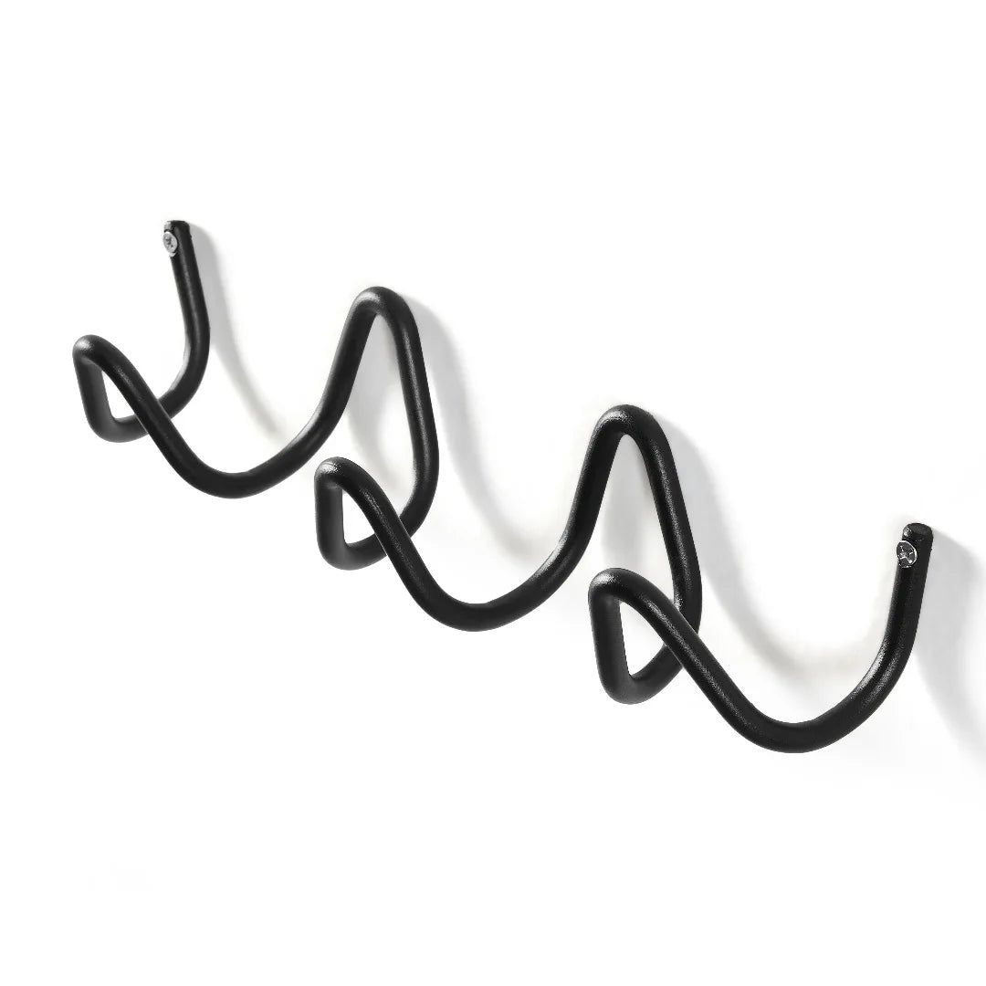 Porte manteau mural original zig zag silver