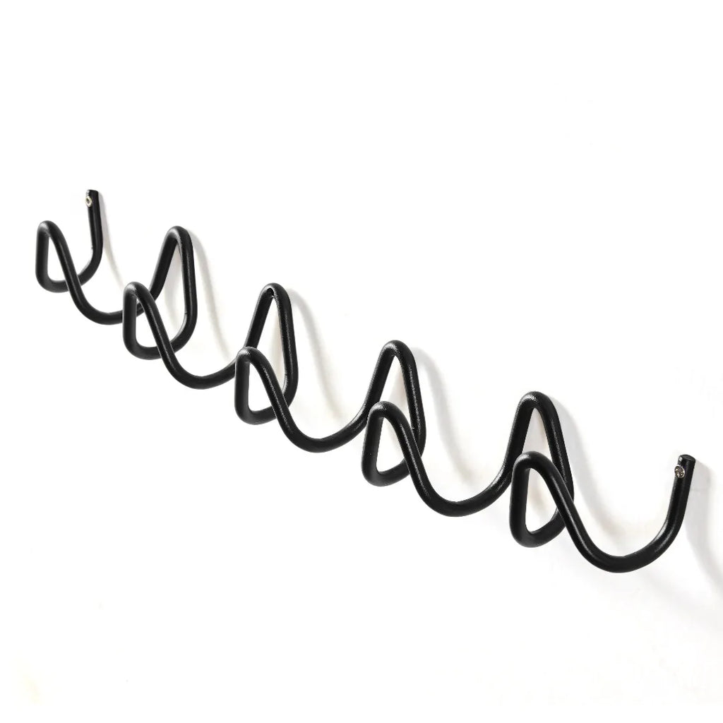 Porte manteau mural original zig zag silver