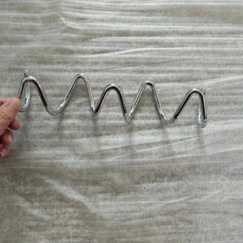 Porte manteau mural original zig zag silver