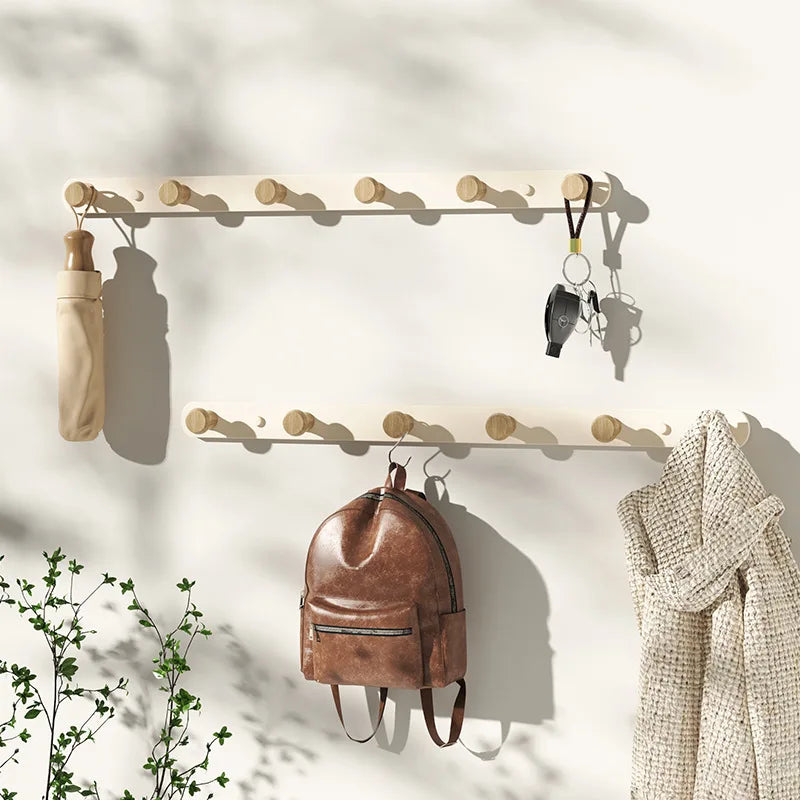 Porte manteau mural patère en bois