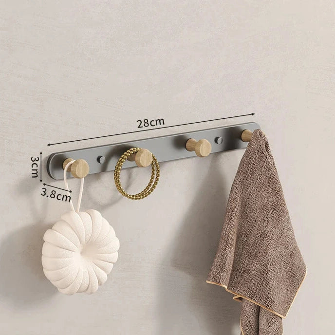 Porte manteau mural patère en bois