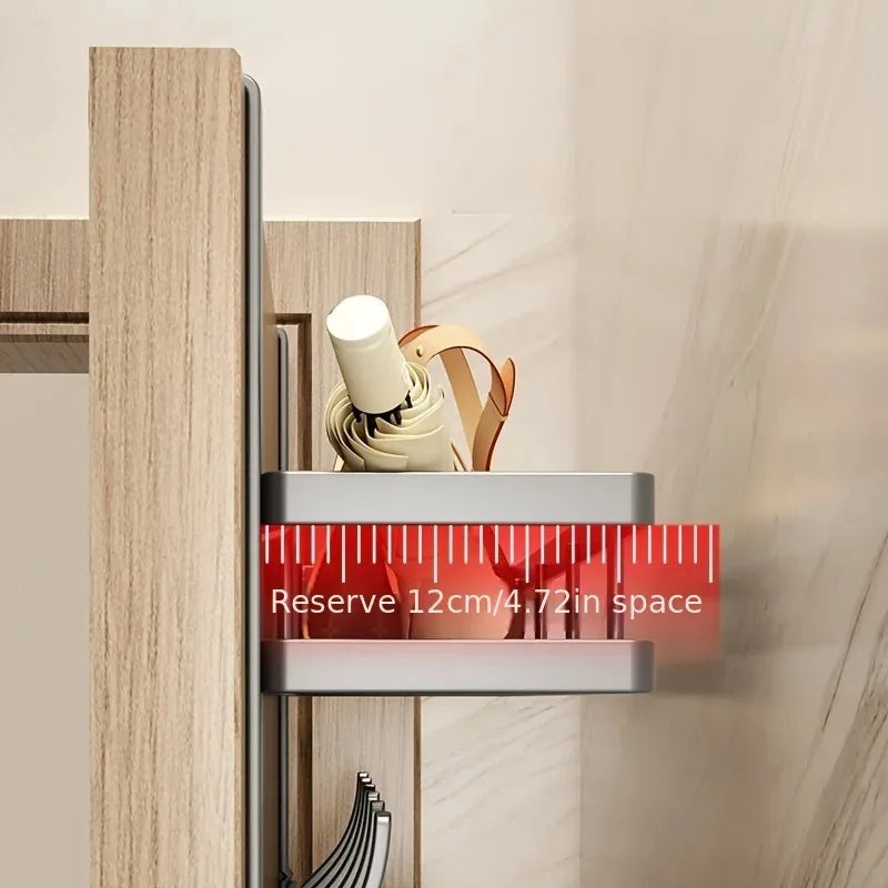 Porte manteau porte avec un étagère
