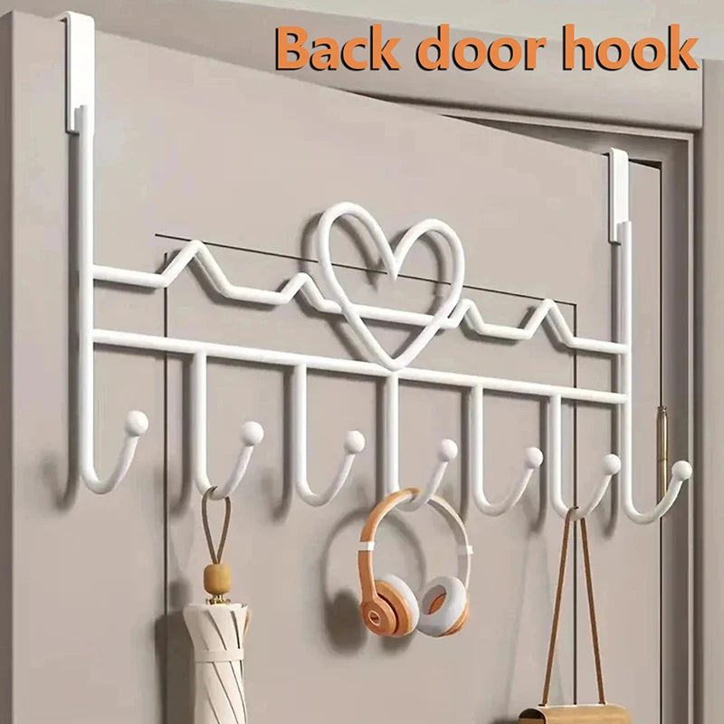 Porte manteau porte cœur multi crochets