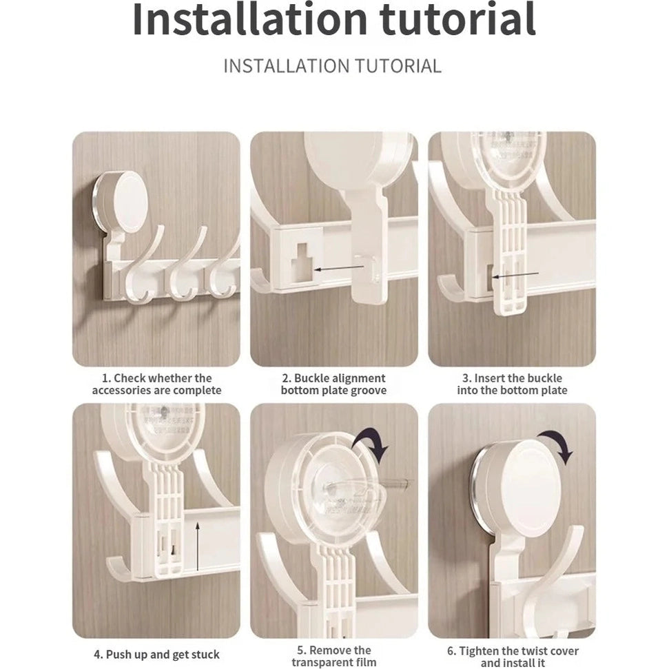 Tutoriel installation Porte manteau sans percer avec crochets