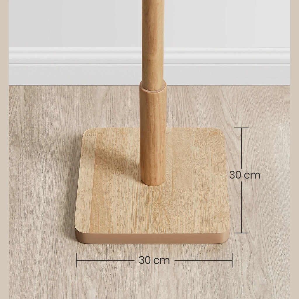 Porte manteau sur pied en bois d'hévéa