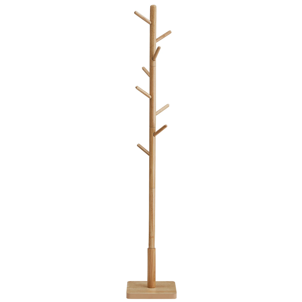 Porte manteau sur pied en bois d'hévéa