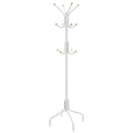 Porte manteau sur pied perroquet métal blanc