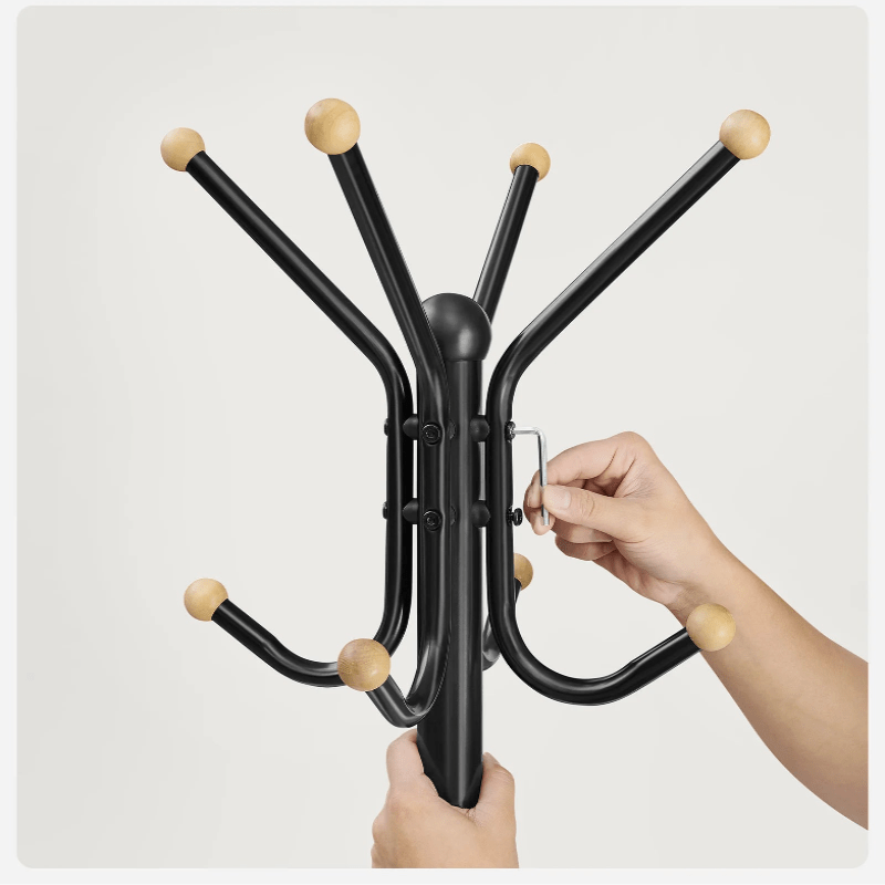 Porte manteau sur pied perroquet noir 2