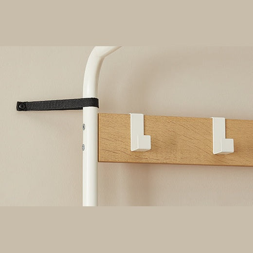 Porte manteau vestiaire avec étagères à chaussures 4 en 1
