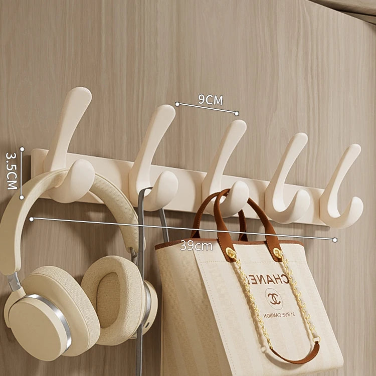 Porte manteau salle de bain métal crochets arrondis