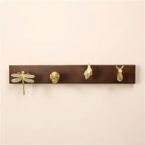 Porte manteau mural en bois combinaison d'animaux