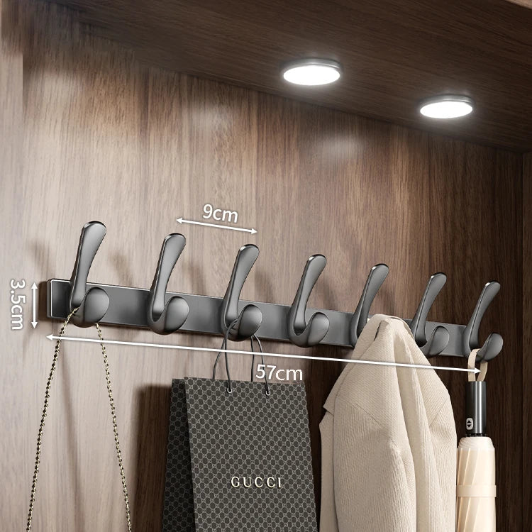 Porte manteau salle de bain métal crochets arrondis