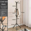 Porte manteau noir support en sol en forme de branche d'arbre