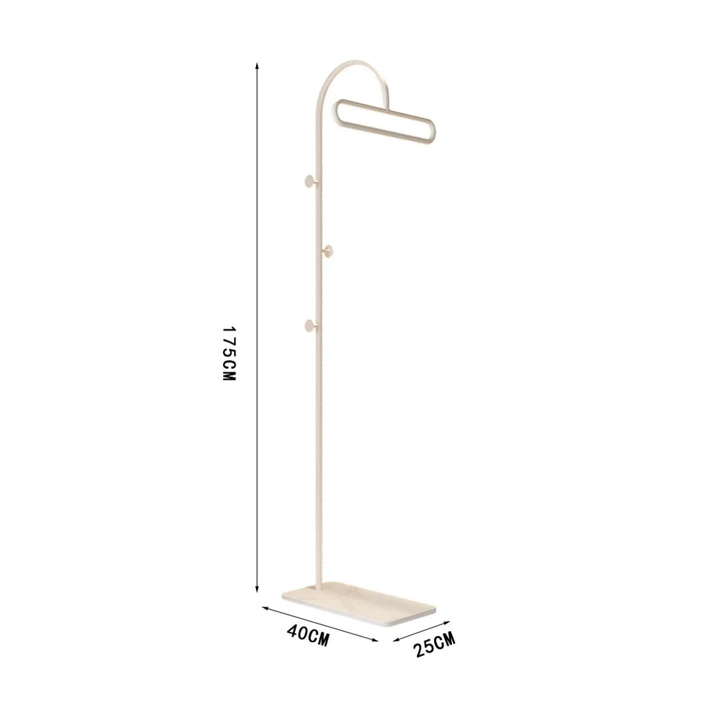 Porte manteau blanc verticale mobile