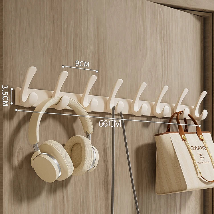 Porte manteau salle de bain métal crochets arrondis