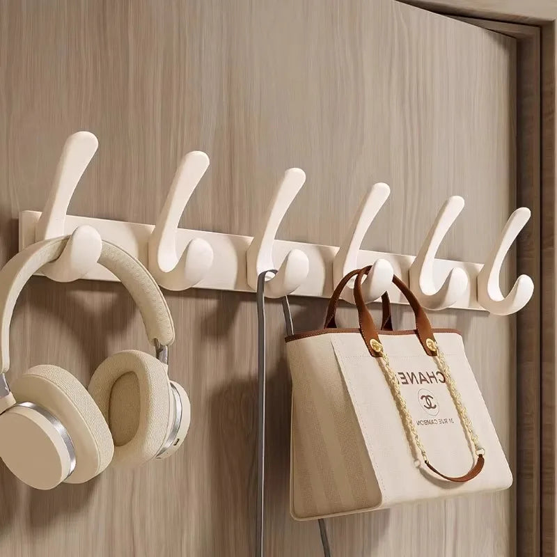Porte manteau salle de bain métal crochets arrondis