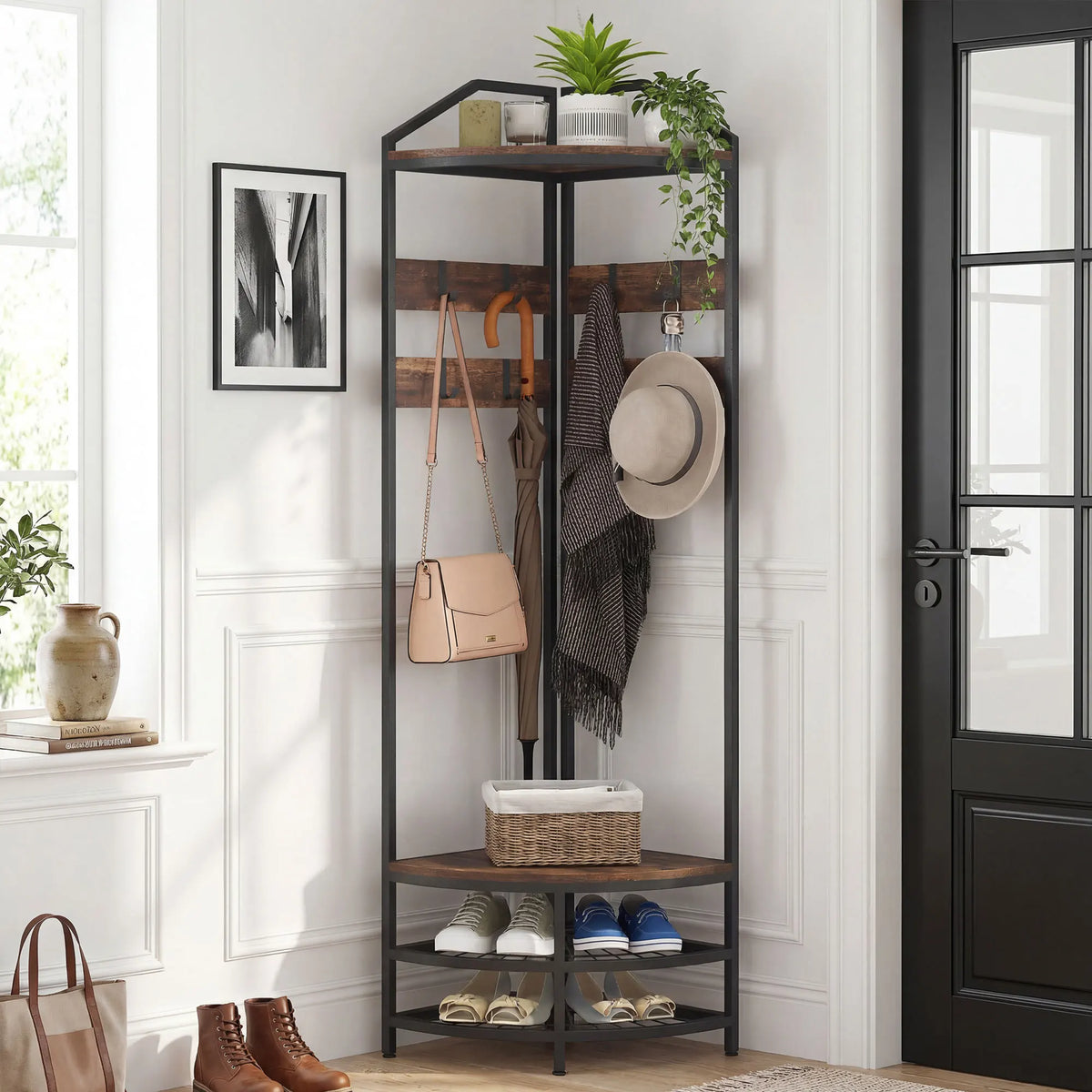 Porte manteau entrée de style rustique