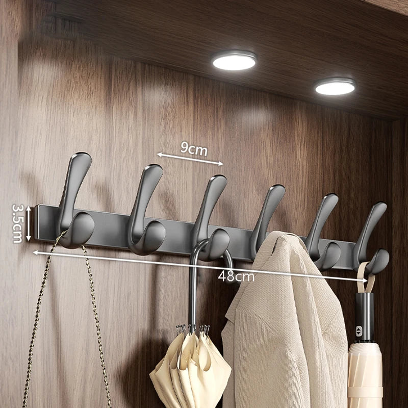 Porte manteau salle de bain métal crochets arrondis
