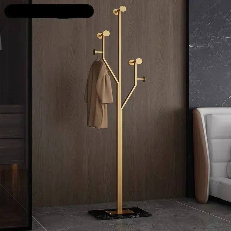 Porte manteau design nordique luxe en métal et base en marbre