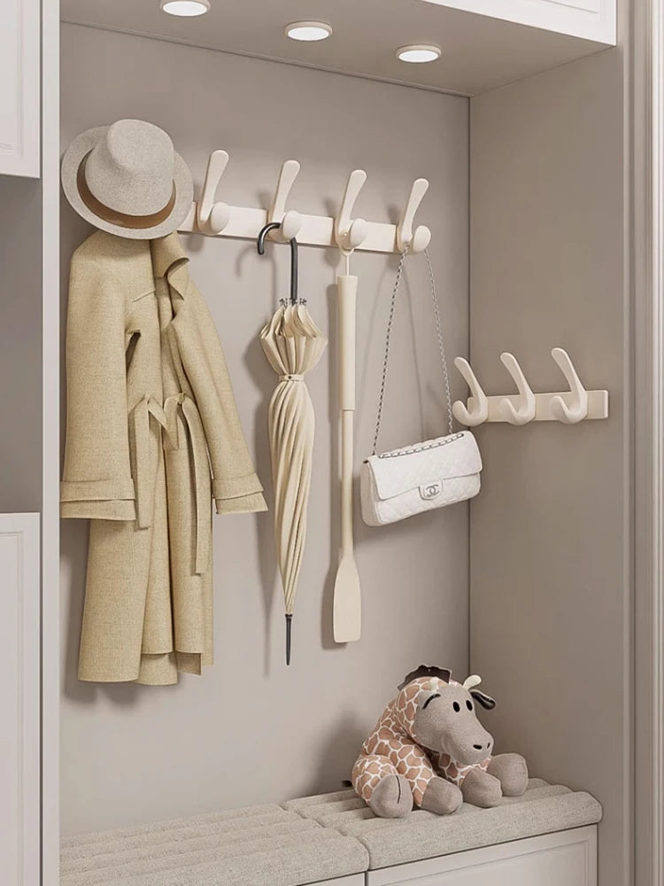 Porte manteau salle de bain métal crochets arrondis