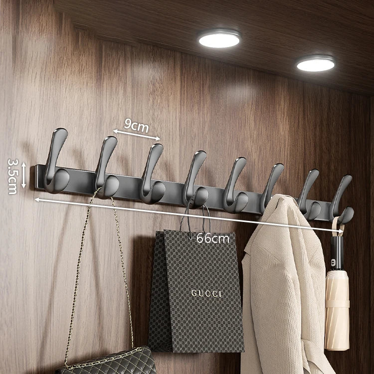 Porte manteau salle de bain métal crochets arrondis