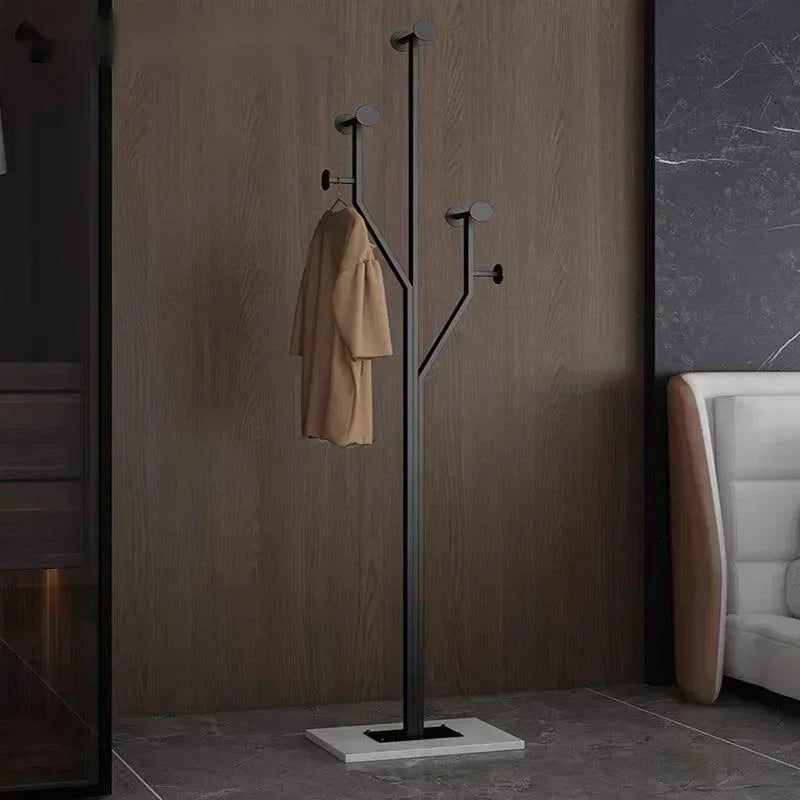 Porte manteau design nordique luxe en métal et base en marbre