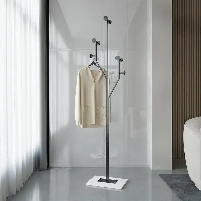 Porte manteau design nordique luxe en métal et base en marbre