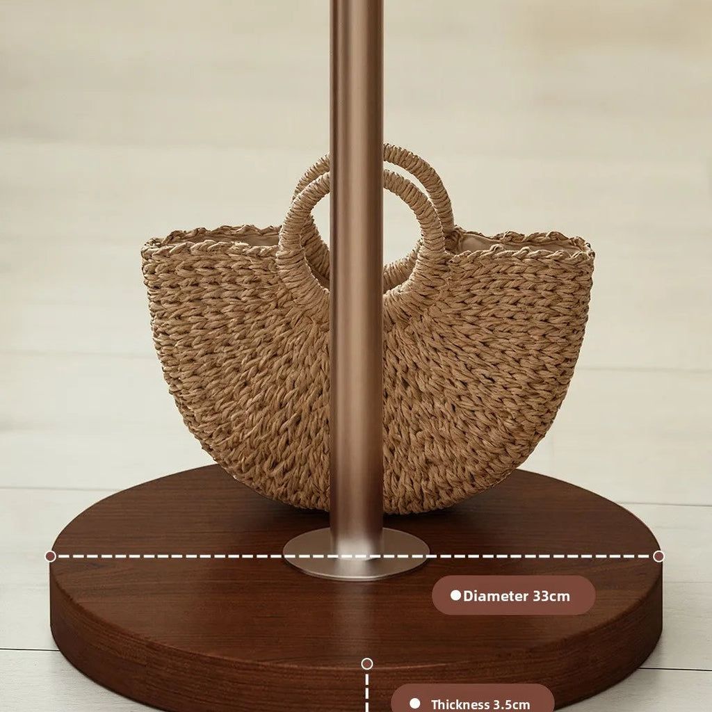 Porte-manteau design en bois massif et acier inoxydable