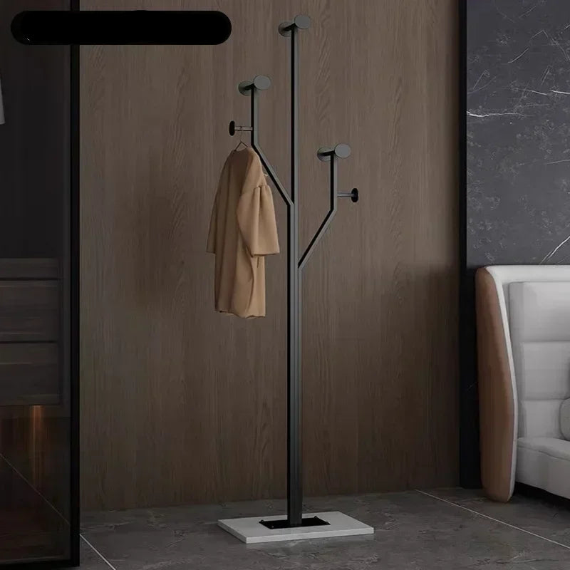 Porte manteau design nordique luxe en métal et base en marbre
