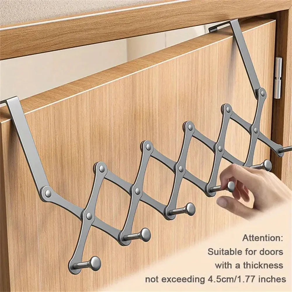 Porte manteau salle de bain pliable crochet télescopique