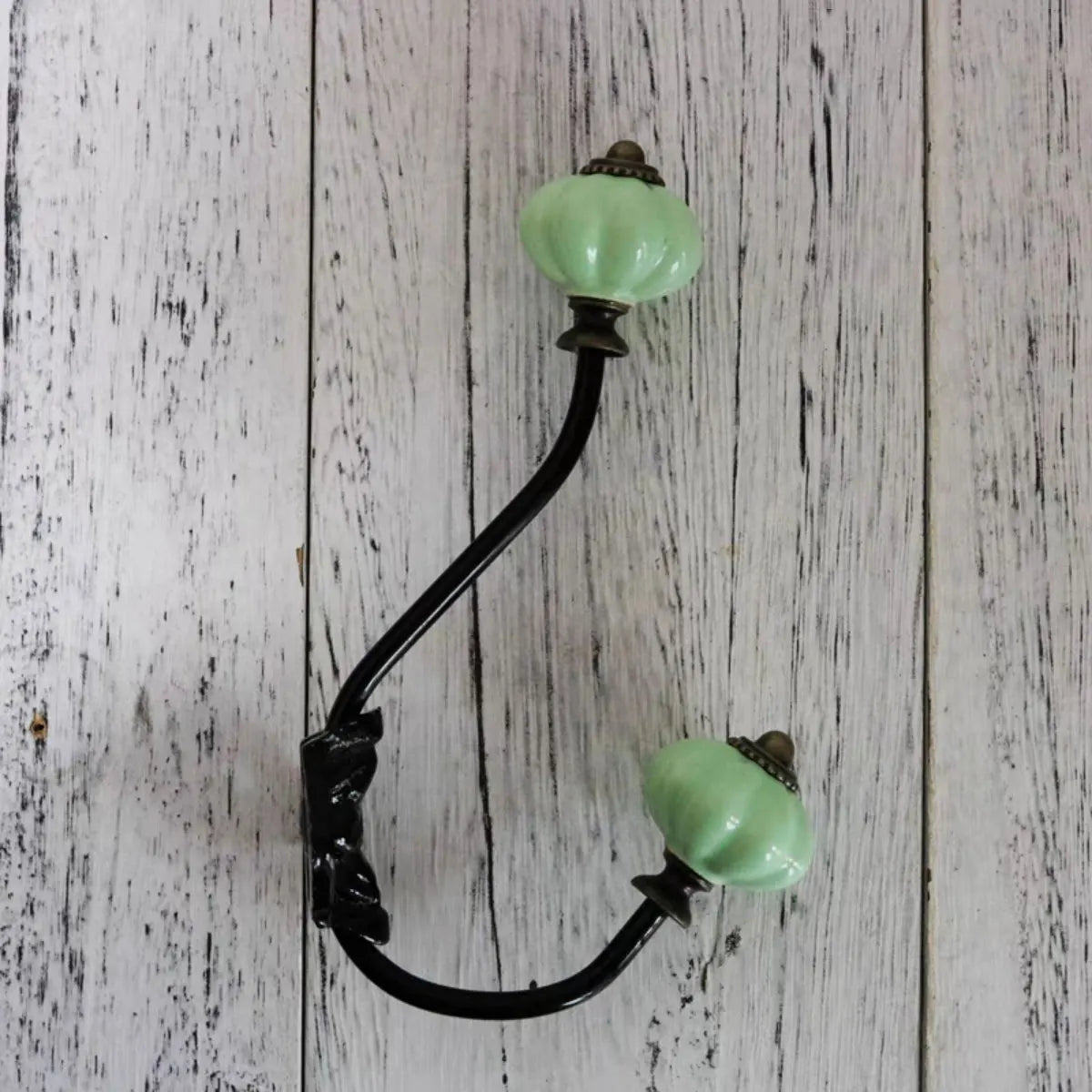 Porte manteau crochet en forme de citrouille en céramique