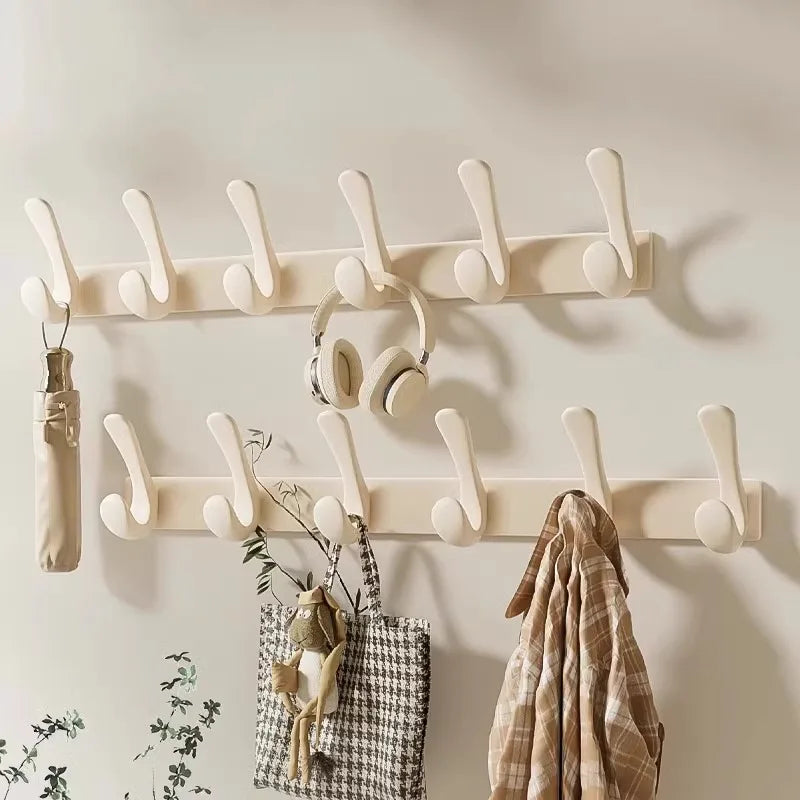 Porte manteau salle de bain métal crochets arrondis