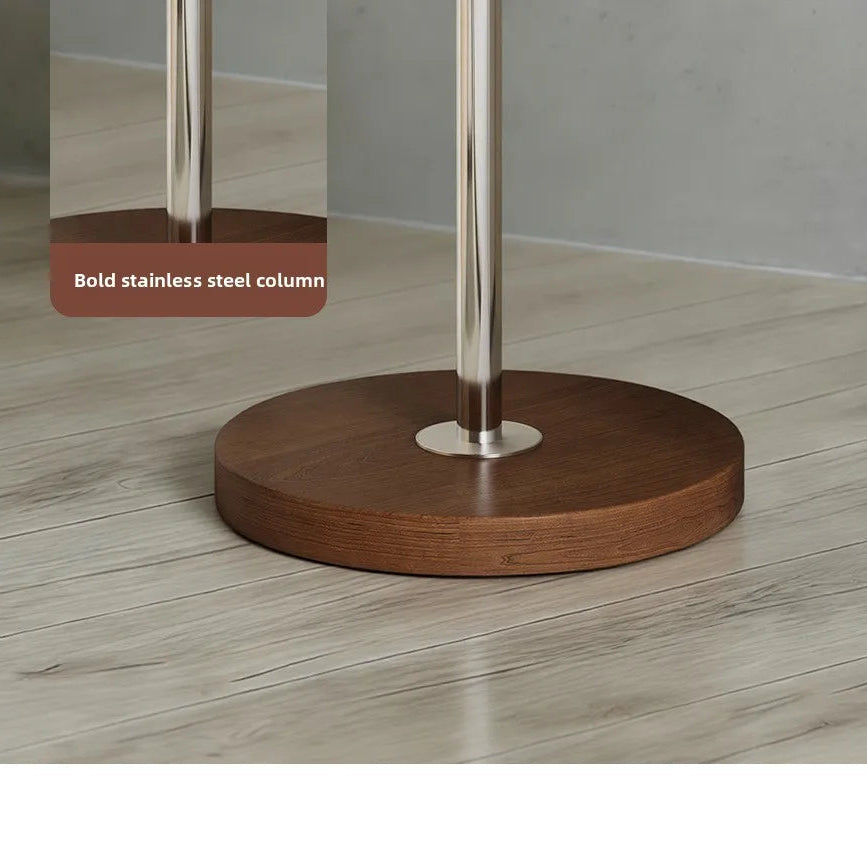 Porte-manteau design en bois massif et acier inoxydable