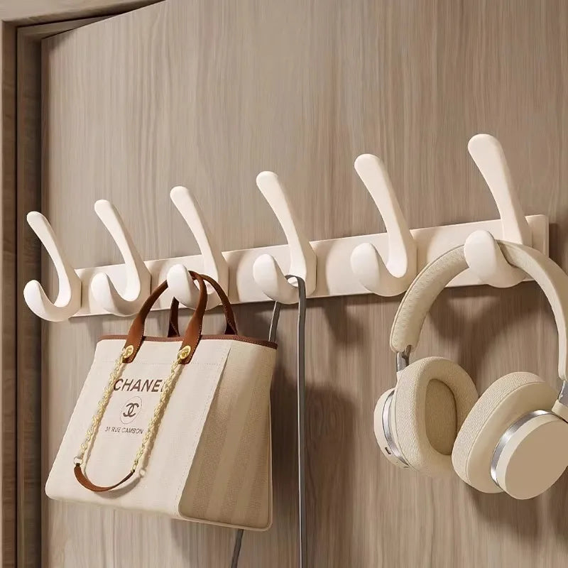 Porte manteau salle de bain métal crochets arrondis