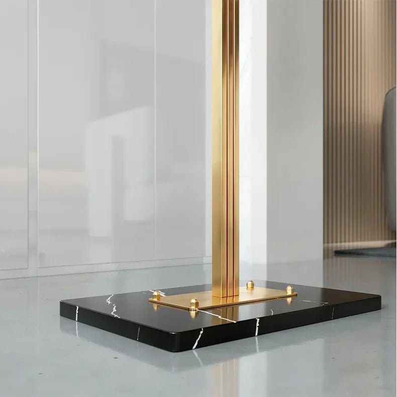 Porte manteau design nordique luxe en métal et base en marbre