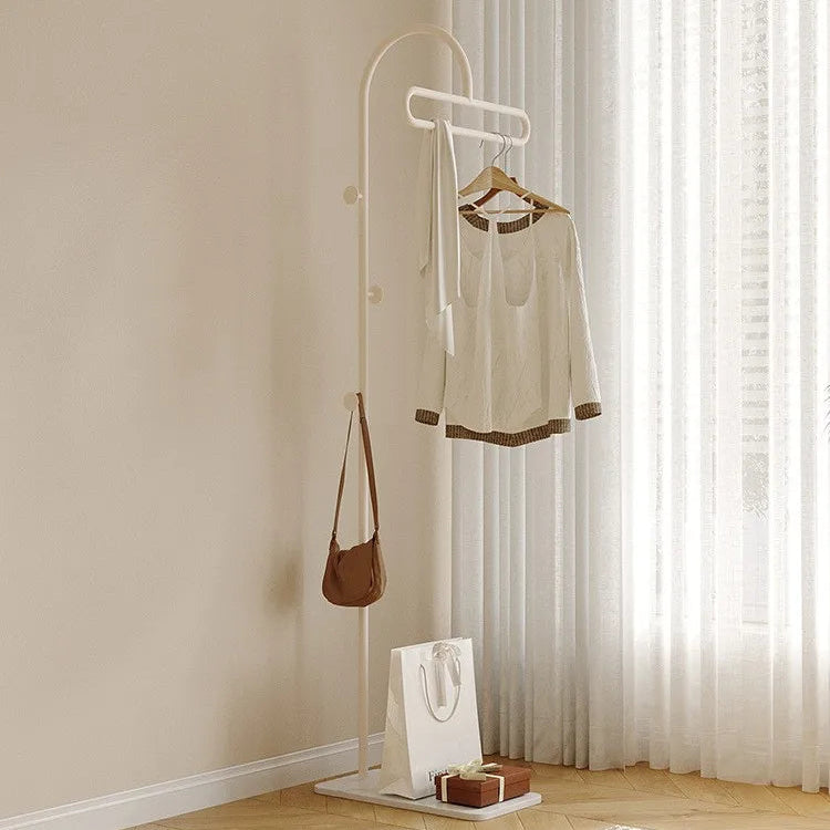 Porte manteau blanc verticale mobile