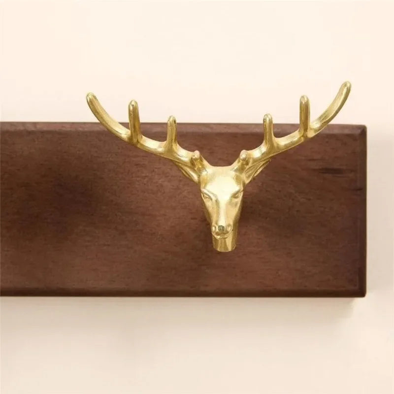 Porte manteau mural en bois combinaison d'animaux