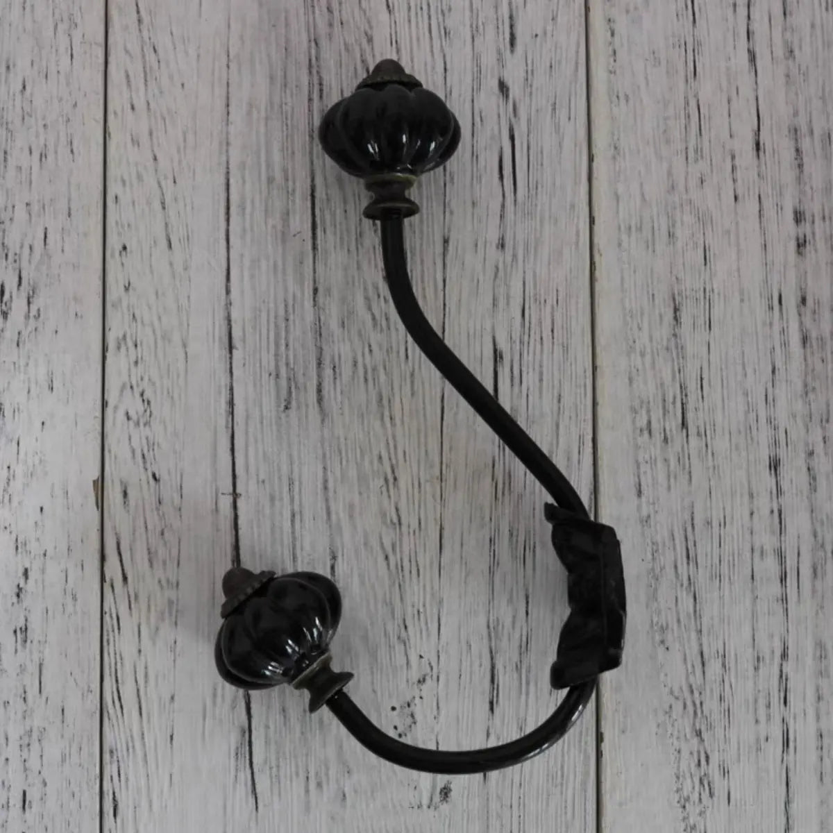 Porte manteau crochet en forme de citrouille en céramique