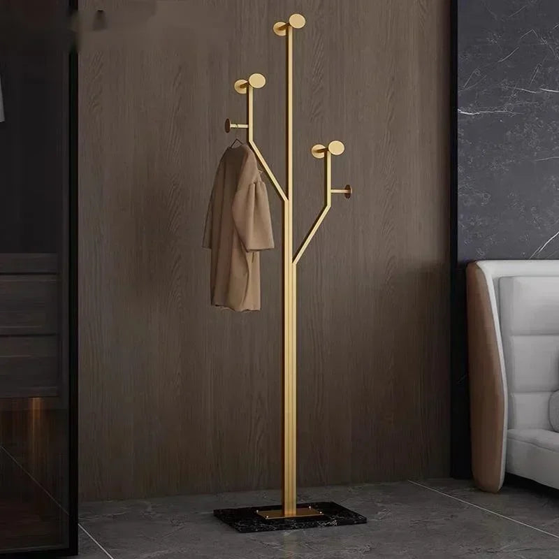 Porte manteau design nordique luxe en métal et base en marbre