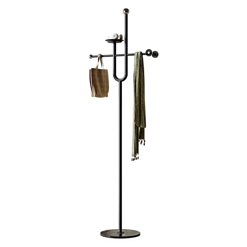 Porte manteau design en aluminium plateau marbré