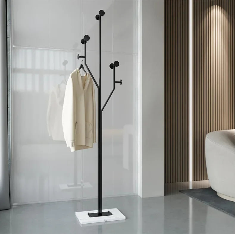 Porte manteau design nordique luxe en métal et base en marbre