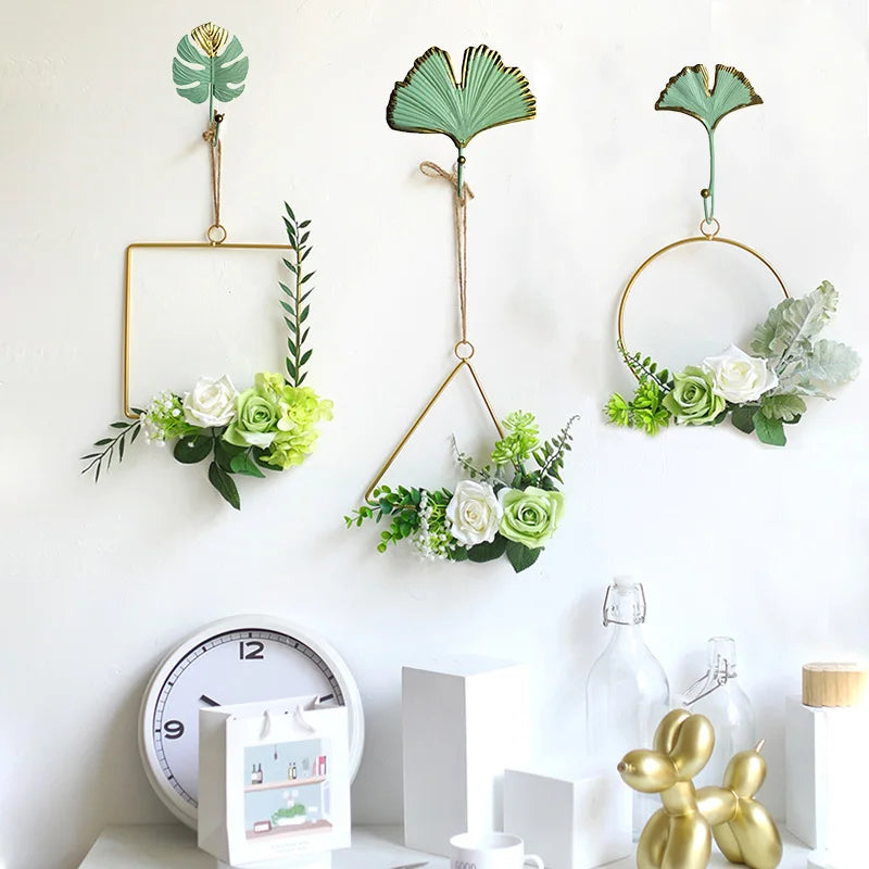 Porte manteau mural crochet feuille